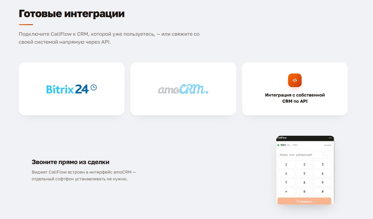 Звоните прямо из сделки — без лишних окон